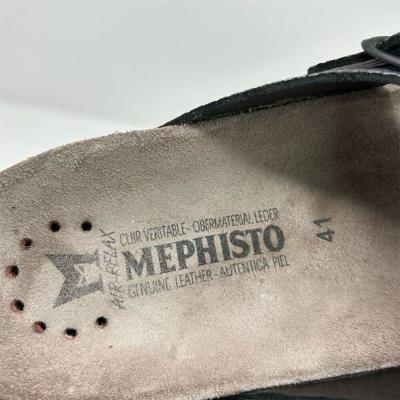 Mephisto Helen Grey Silver Twist Thong Sandals Gray Size 11 Woven Texture Summer - Picture 11 of 12
